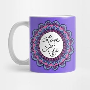 Love Life Purple Mandala Mug